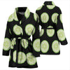 Cucumber Pattern Print Design CC02 Women Bathrobe