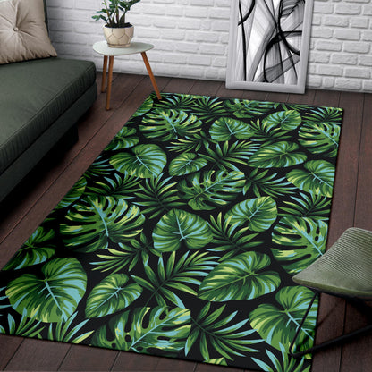 Palm Leaves Pattern Print Design PL013 Area Rugs