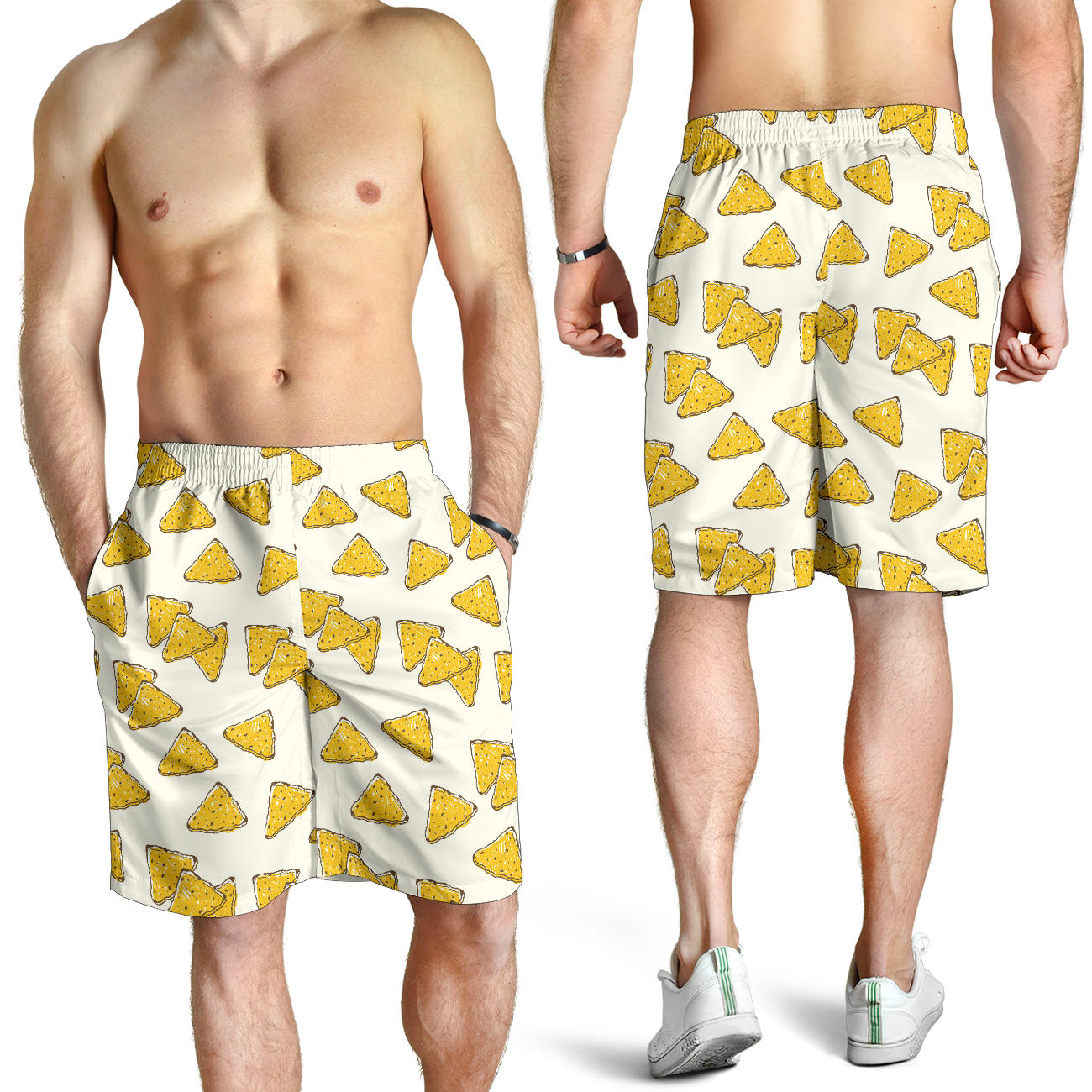 Nachos Pattern Print Design A01 Mens Shorts