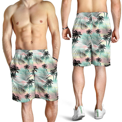 Palm Tree Pattern Print Design A03 Mens Shorts