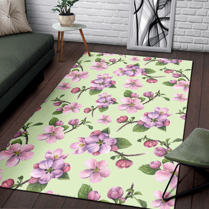 Apple Blossom Pattern Print Design AB05 Area Rugs