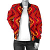 Aztec Pattern Print Design 06 Women's Bomber Jacket