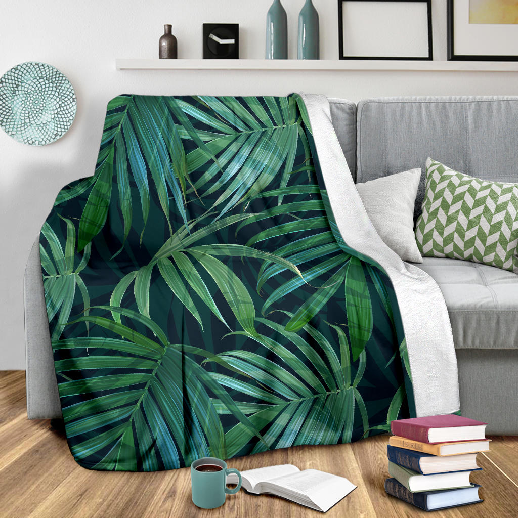 Tropical Flower Pattern Print Design TF011 Fleece Blanket