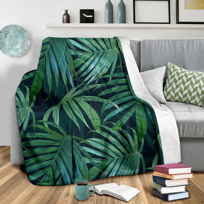 Tropical Flower Pattern Print Design TF011 Fleece Blanket
