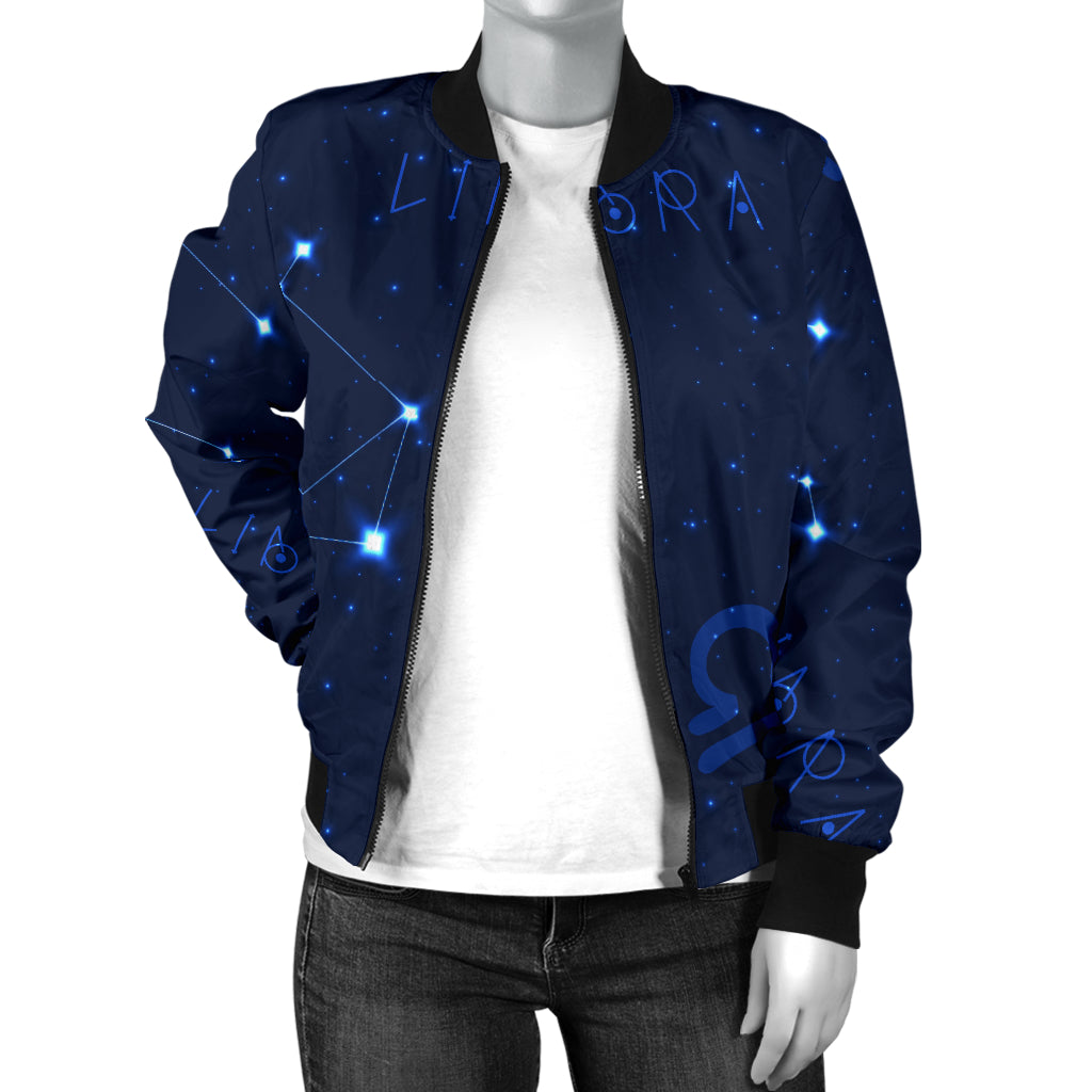 Libra Pattern Print Design 04 Women's Bomber Jacket