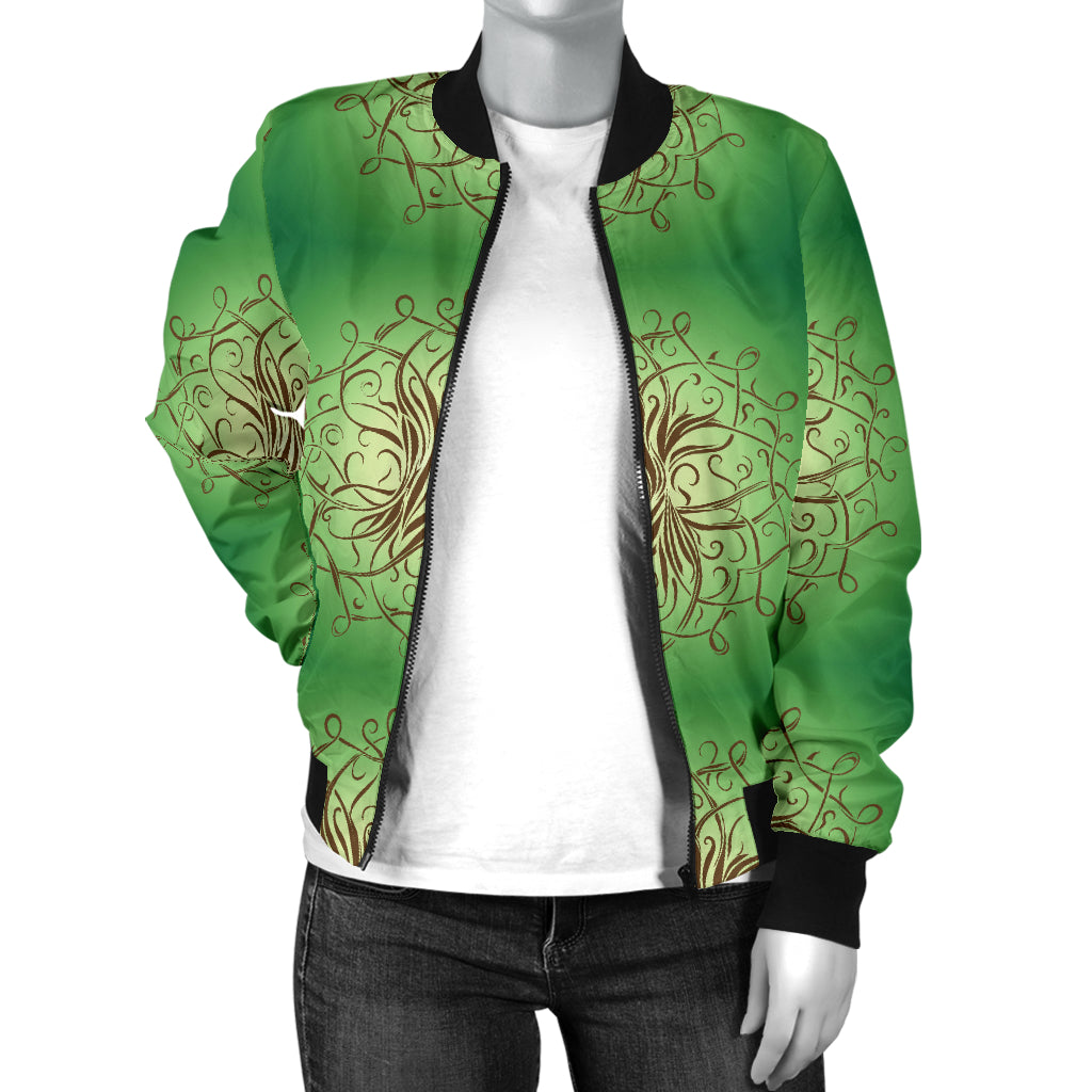 Celtic Pattern Print Design 05 Women's Bomber Jacket