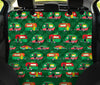 Camper Camping Christmas Themed Print Rear Dog  Seat Cover