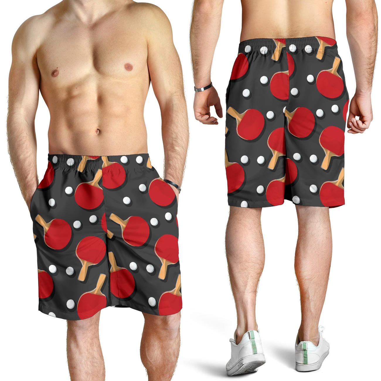 Ping Pong Pattern Print Design A05 Mens Shorts