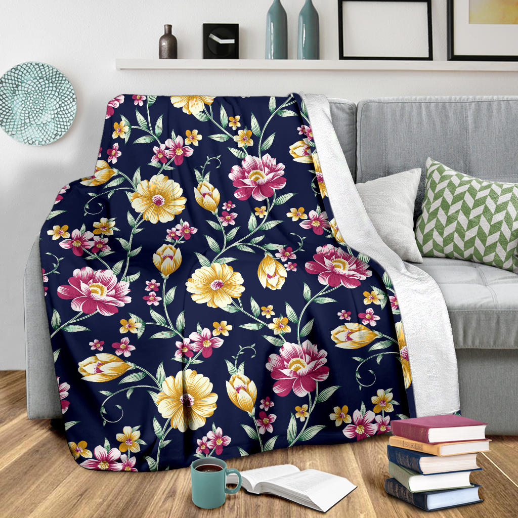 Gerberas Pattern Print Design GB03 Fleece Blanket