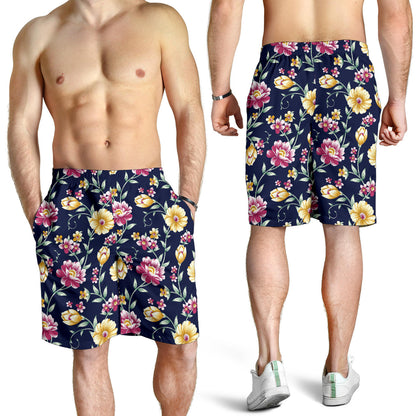 Gerberas Pattern Print Design GB03 Mens Shorts