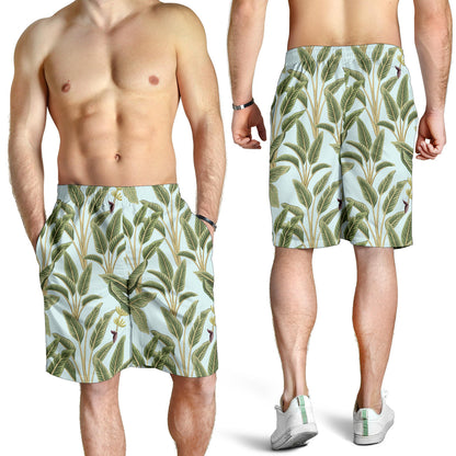Banana Leaf Pattern Print Design BL03 Mens Shorts