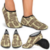 Tiki Brown Mask Print Aqua Water Shoes