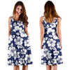 Hibiscus Pattern Print Design HB012 Midi Dress