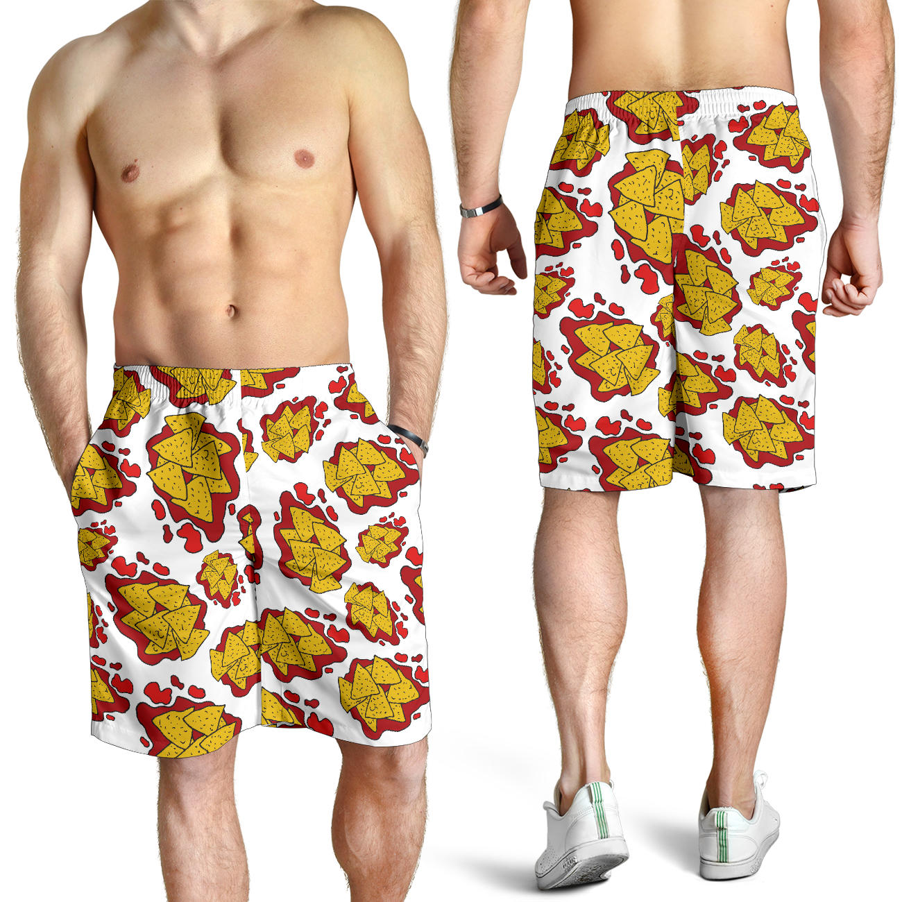 Nachos Pattern Print Design A03 Mens Shorts