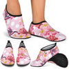 Bird Of Paradise Pattern Print Design BOP011 Aqua Water Shoes