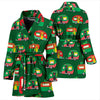 Camper Camping Christmas Themed Print Women Bathrobe