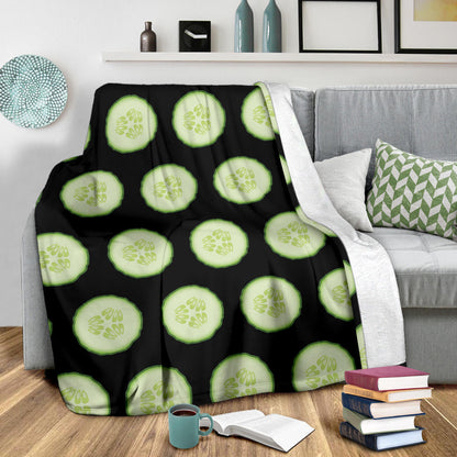 Cucumber Pattern Print Design CC02 Fleece Blanket