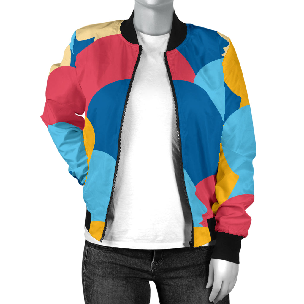 Psychology Pattern Print Design A02 Women's Bomber Jacket