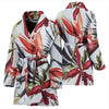 Tropical Flower Pattern Print Design TF021 Women Bathrobe