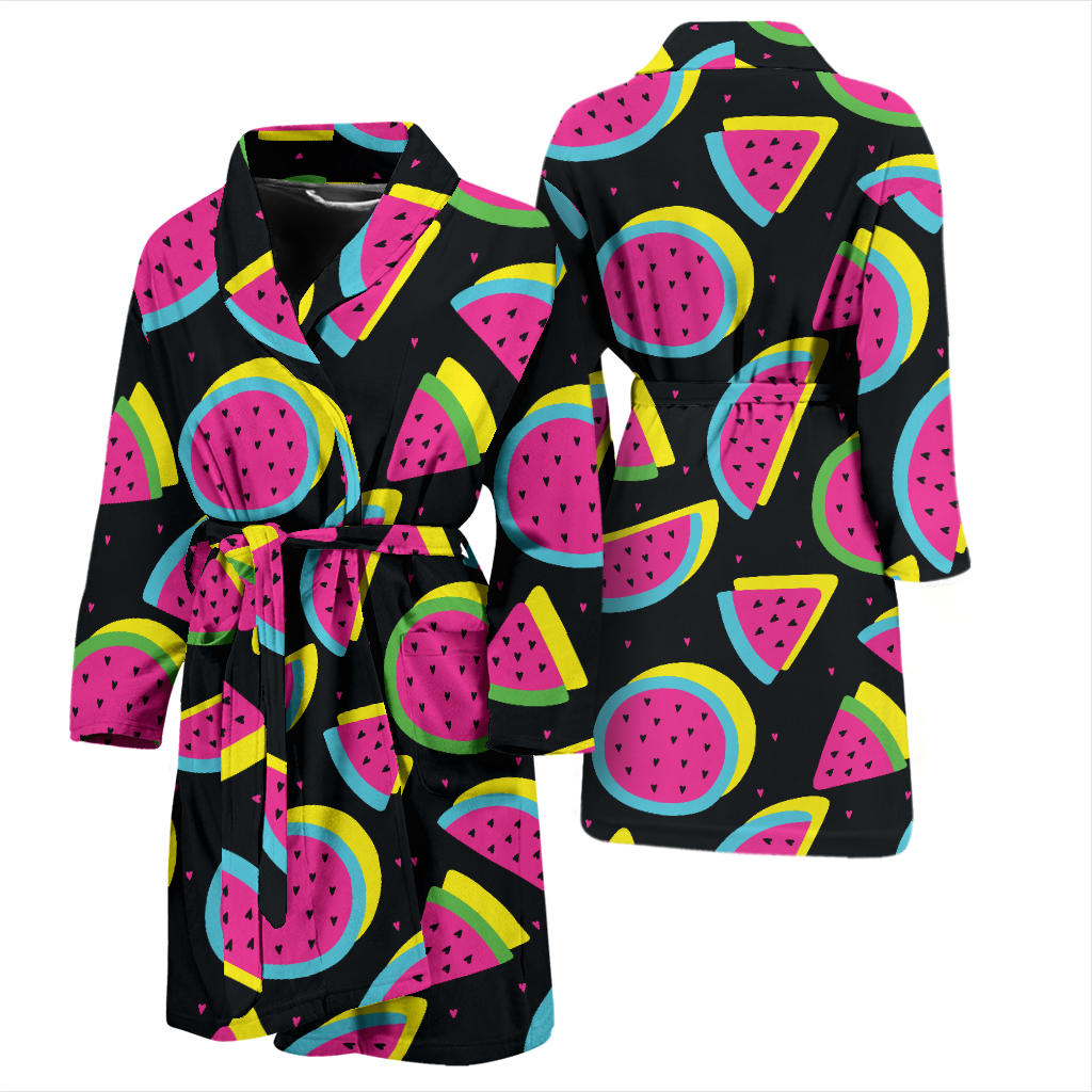 Watermelon Pattern Print Design WM07 Men Bathrobe