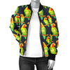 Lovebird Pattern Print Design 01 Women's Bomber Jacket