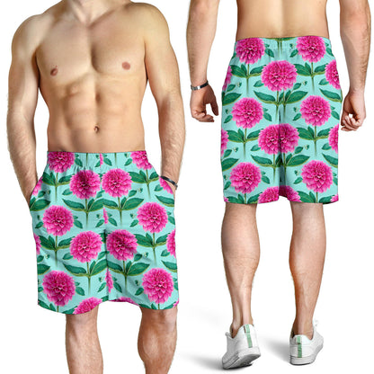 Dahlia Pattern Print Design DH08 Mens Shorts
