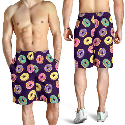 Donut Pattern Print Design DN08 Mens Shorts