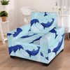 Dolphin Heart Pattern Armchair Slipcover