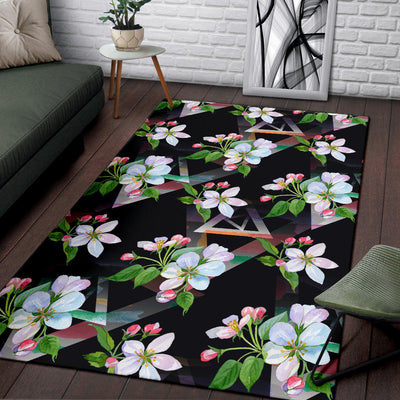 Apple Blossom Pattern Print Design AB07 Area Rugs