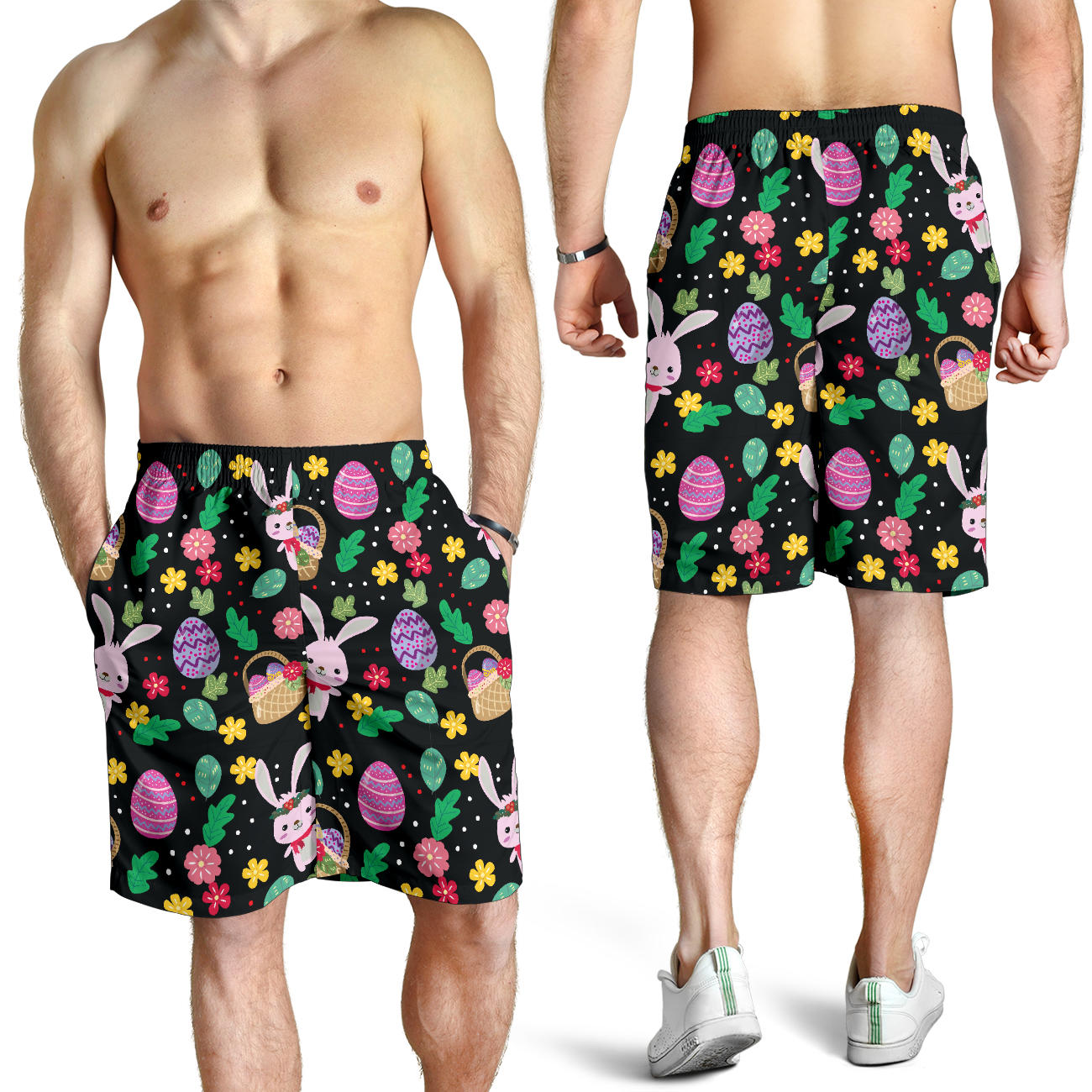 Easter Eggs Pattern Print Design RB05 Mens Shorts