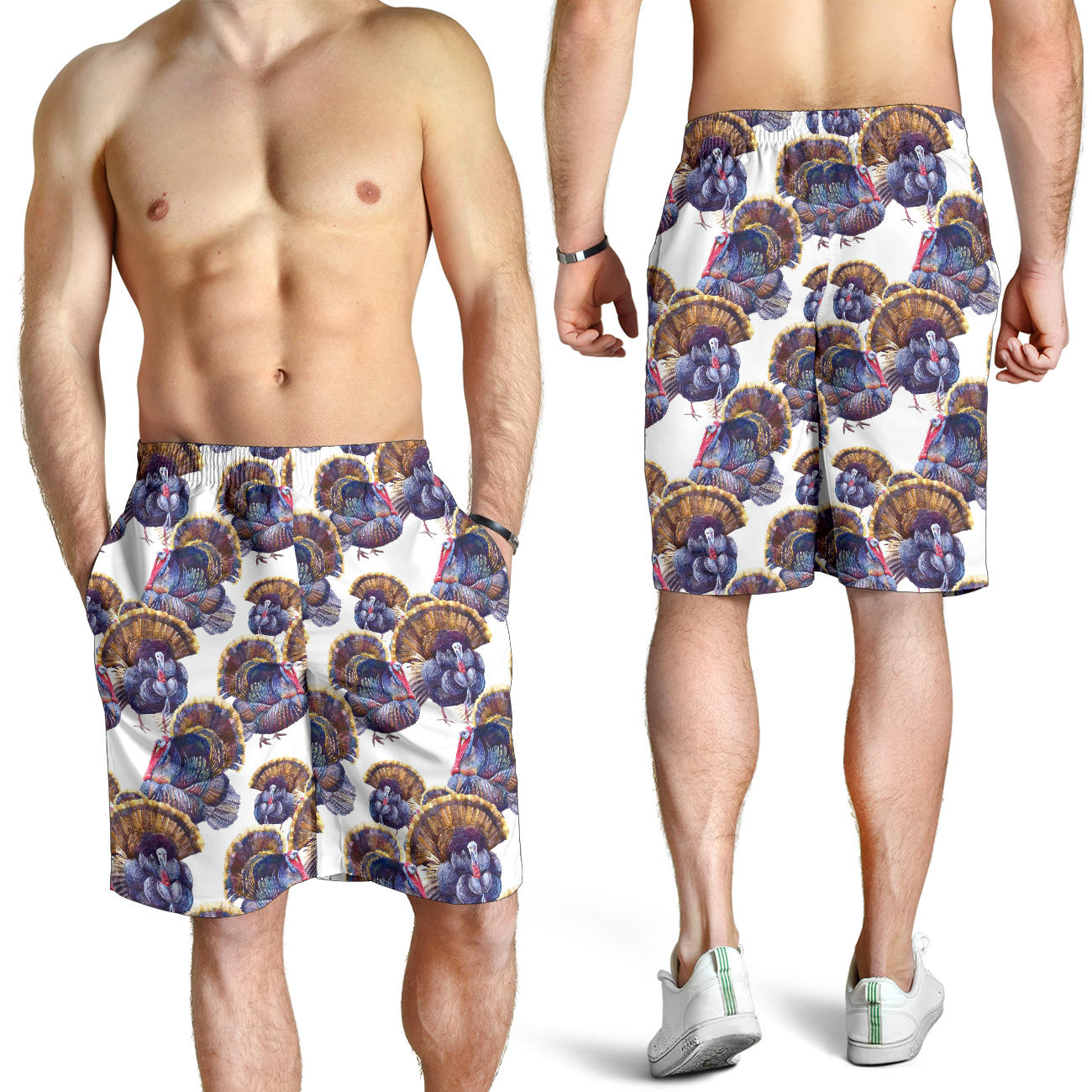 Turkey Pattern Print Design 01 Mens Shorts
