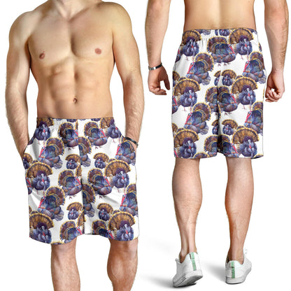 Turkey Pattern Print Design 01 Mens Shorts