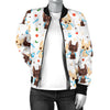 Chihuahua Pattern Print Design 06 Women's Bomber Jacket