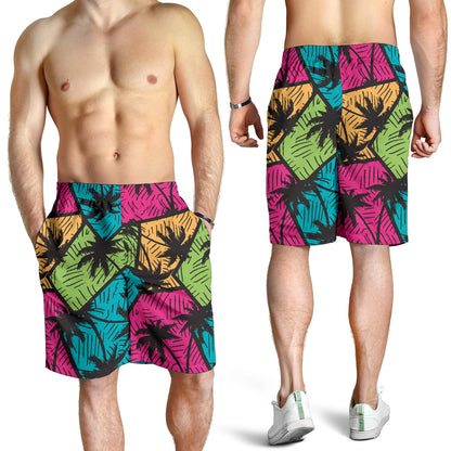 Palm Tree Pattern Print Design PT09 Mens Shorts