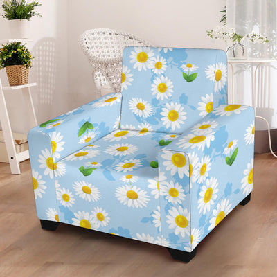 Daisy Pattern Print Design DS010 Armchair Slipcover