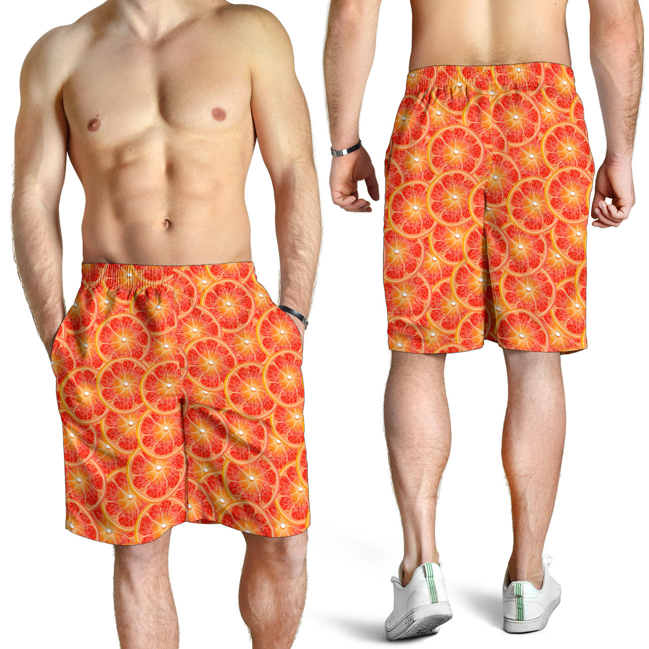 Grapefruit Pattern Print Design GF06 Mens Shorts