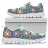 Hibiscus Pattern Print Design HB033 Sneakers White Bottom Shoes