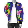 Hawaiian Themed Pattern Print Design H05 Women Bomber Jacket