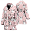 Rabbit Pattern Print Design RB02 Women Bathrobe