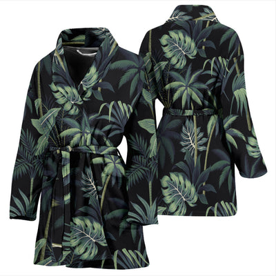 Rainforest Pattern Print Design RF02 Women Bathrobe