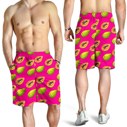 Papaya Pattern Print Design PP02 Mens Shorts