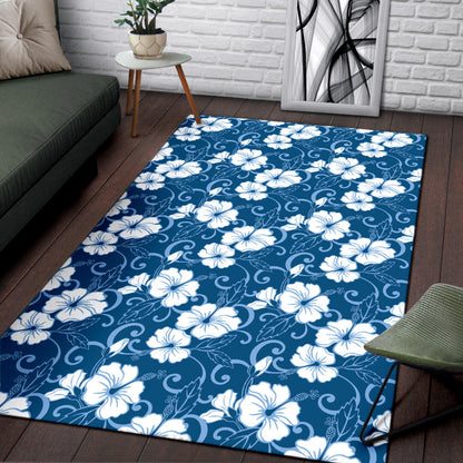 Hibiscus Pattern Print Design HB03 Area Rugs