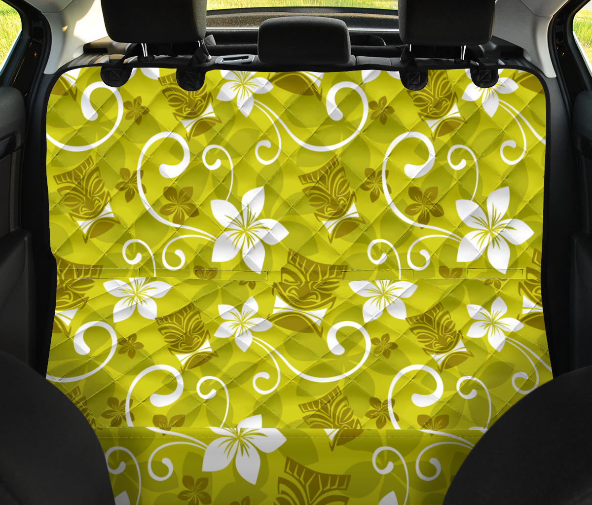 Hawaiian Themed Pattern Print Design H019 Rear Dog  Seat Cover