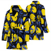 Lemon Pattern Print Design LM01 Women Bathrobe