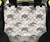 Sea Turtle Pattern Print Design T07 Rear Dog  Seat Cover