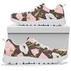 Anemone Pattern Print Design AM011 Sneakers White Bottom Shoes