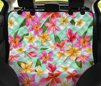 Plumeria Pattern Print Design PM014 Rear Dog  Seat Cover