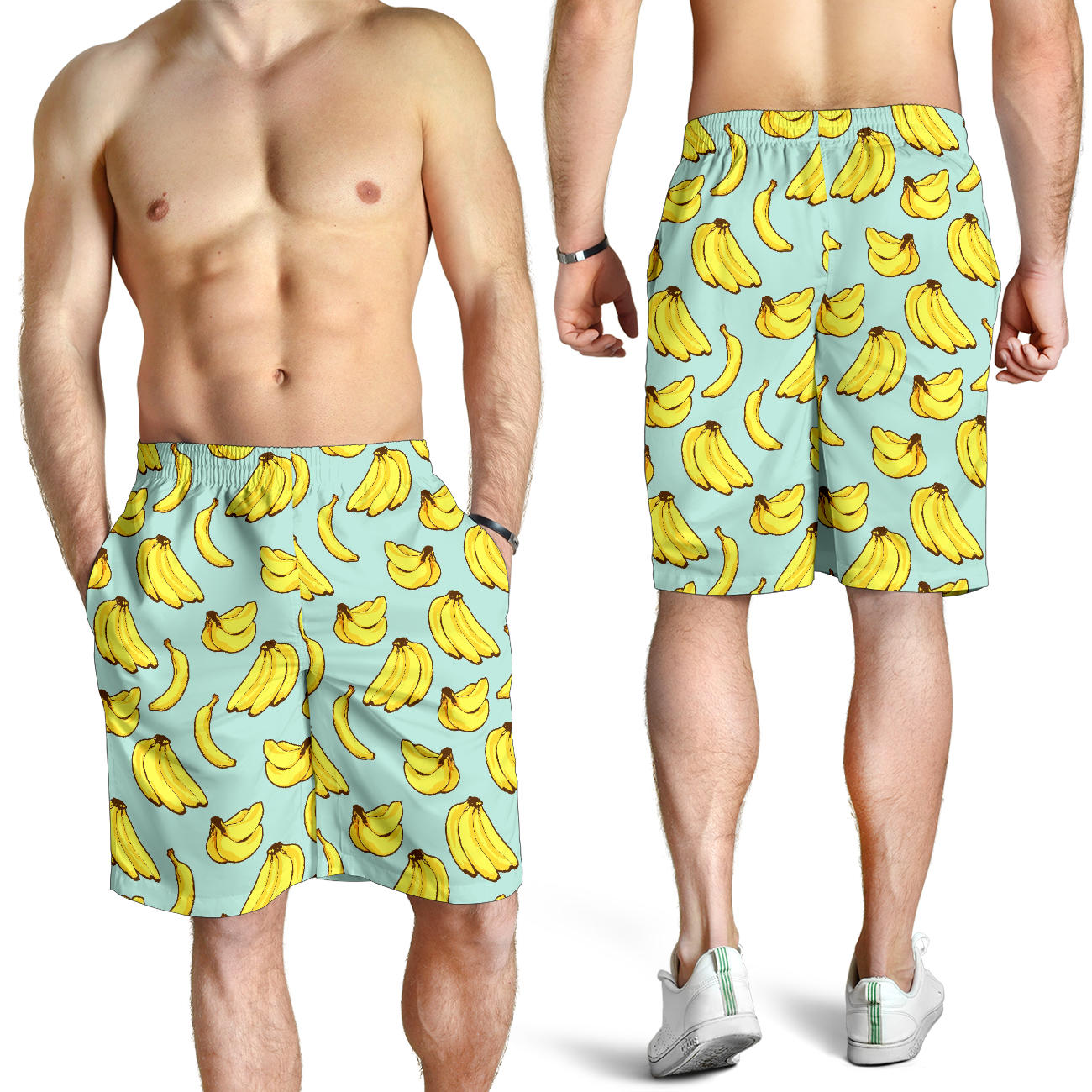 Banana Pattern Print Design BA04 Mens Shorts