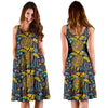 Sea Turtle Pattern Print Design T03 Midi Dress