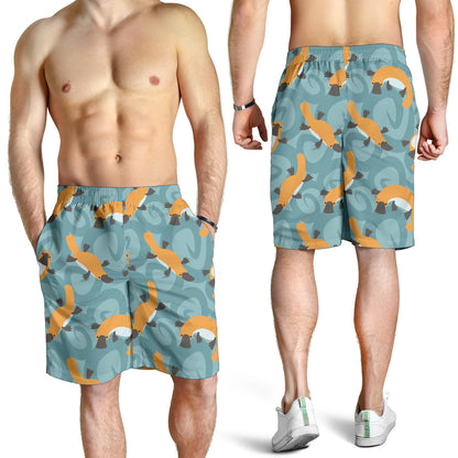 Platypus Pattern Print Design A01 Mens Shorts